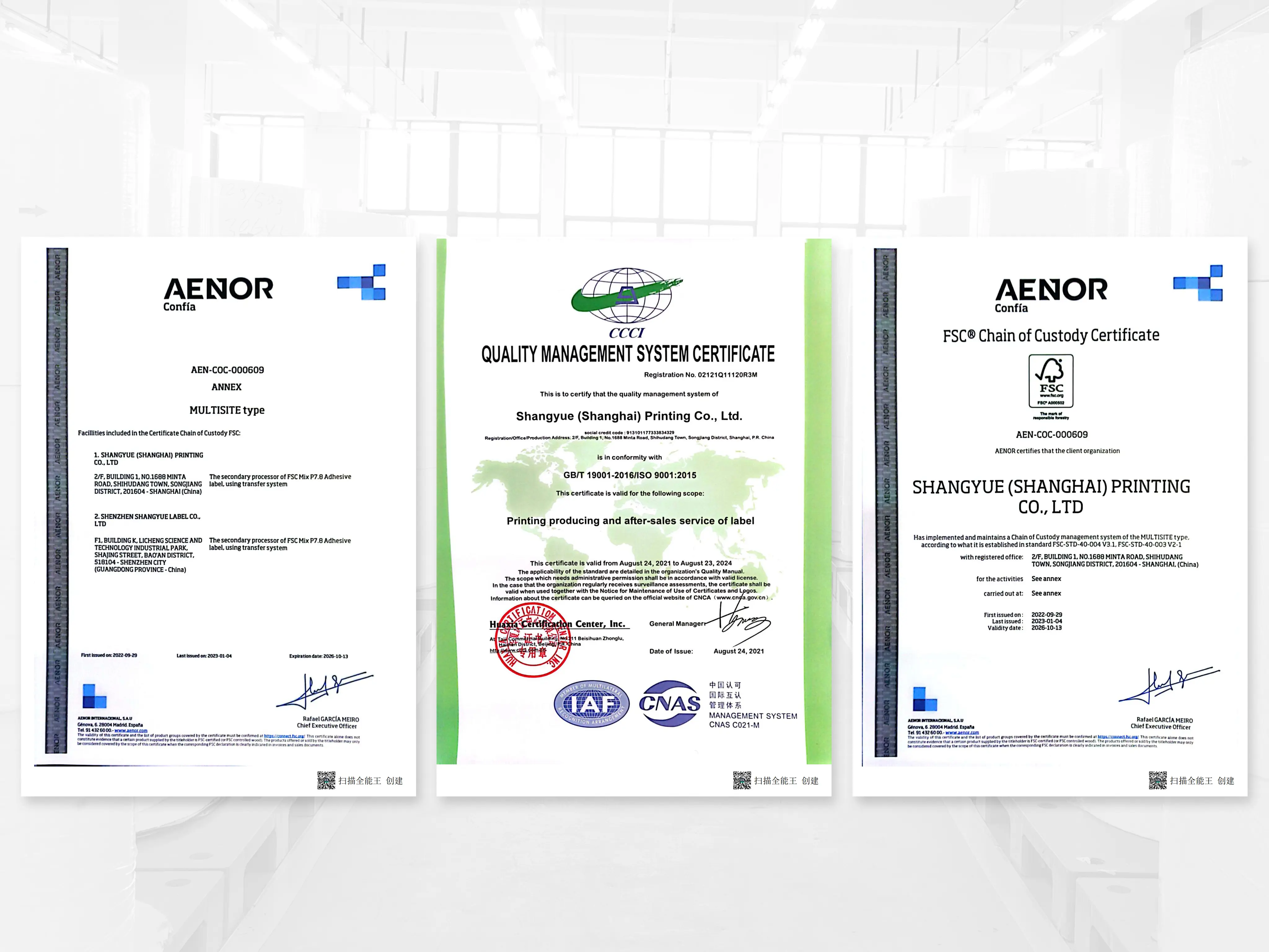 Internationally Certified