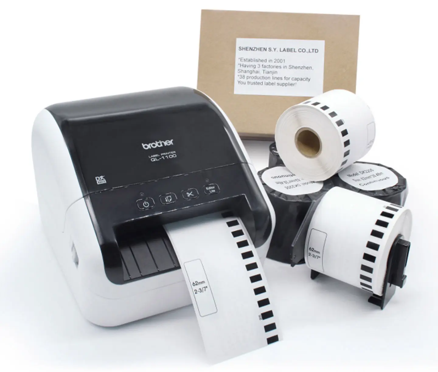 Brother compatible Label DK22205 Water-proof Clear Stickers