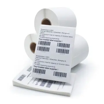 Zebra compatible Label White Blank Thermal Shipping Labels