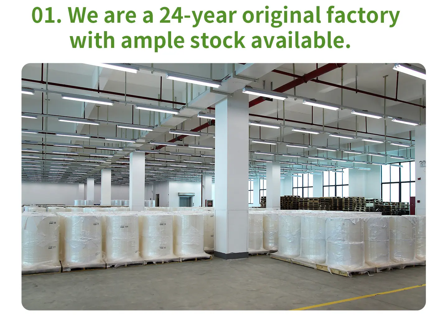 We are a 24-year original factory with ample stock available