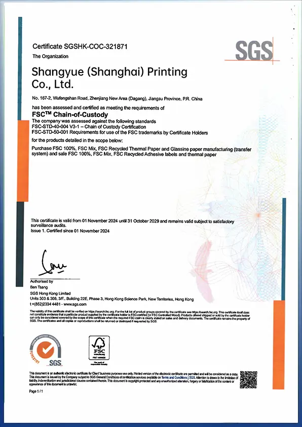 Thermal Paper 70 Series