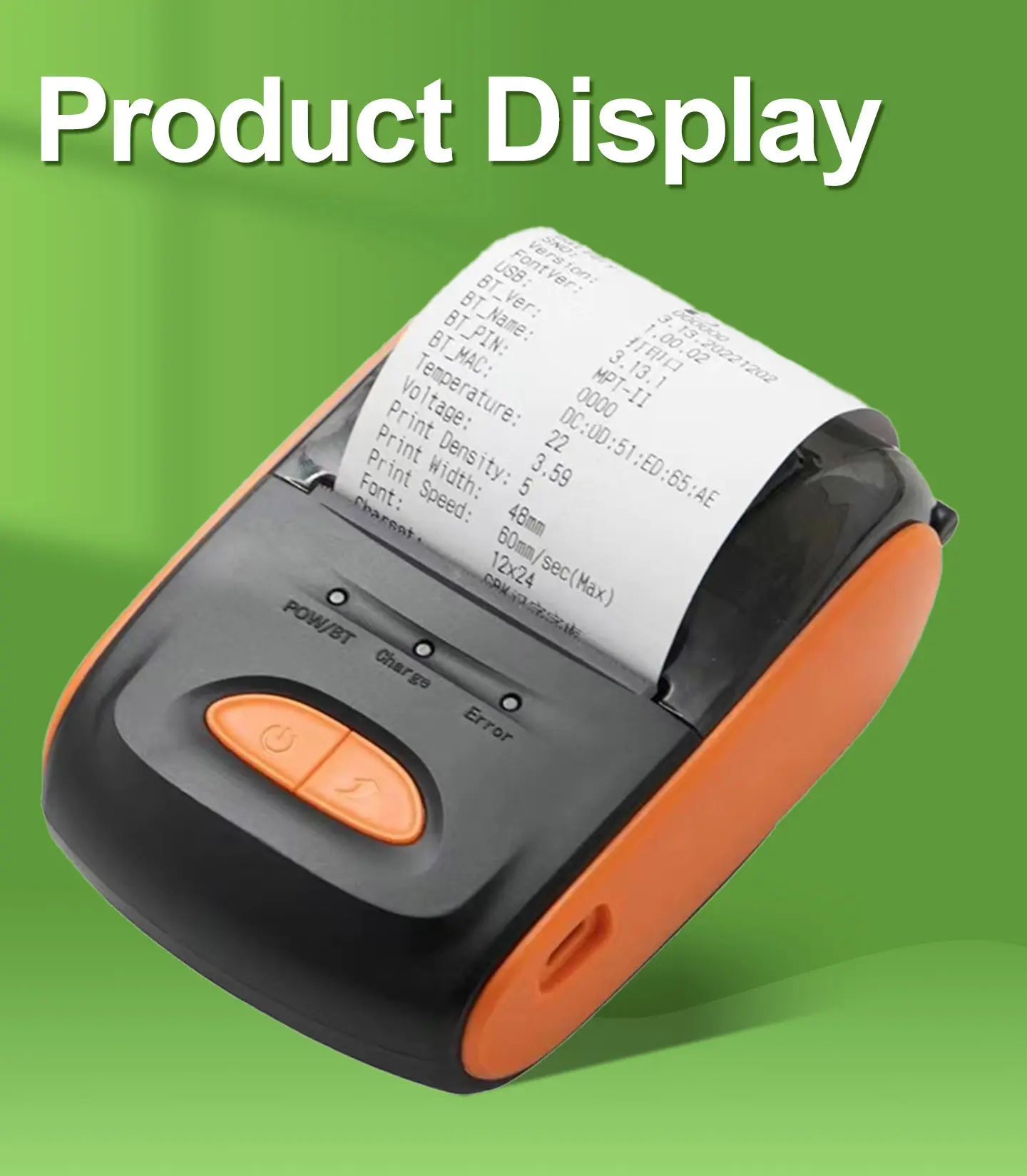 Mini Portable Thermal Paper Label Printer Barcode Printers