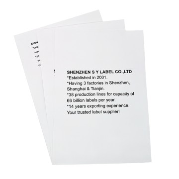 Inkjet & Laser Label-Letter Size Label 1up Shipping Address Stickers